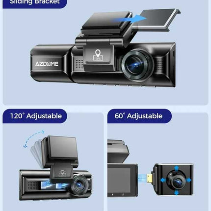 AZDome M770 Pro 3CH 4K Wifi GPS 64gb dashcam