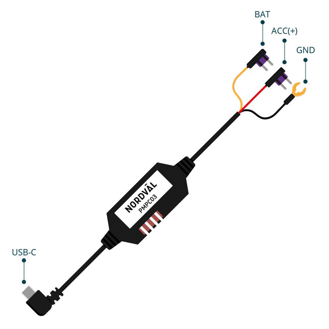 Nordväl PMPC03 Continue voeding USB-C 3-draads