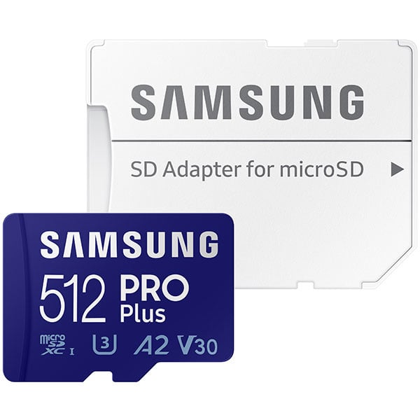 Samsung Pro Plus 512gb U3 V30 A2 Micro SDXC kaart